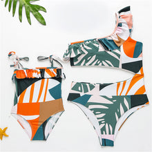 Load image into Gallery viewer, Final Sale -- Tropical Print Family Matching Swimsuit - Cara Mia Kids