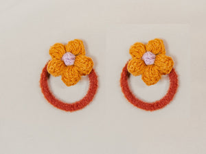 Hand Crocheted Flower Hair Band - Cara Mia Kids