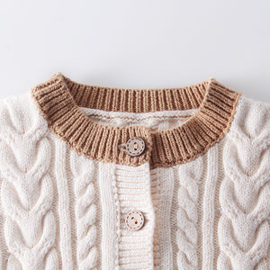Braided Cardigan Sweater - Cara Mia Kids