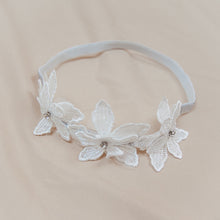 Load image into Gallery viewer, Handmade White Flower Headband - Cara Mia Kids